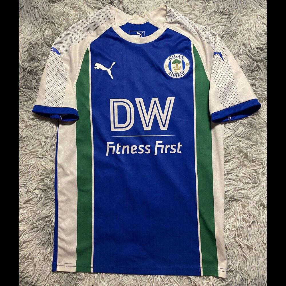 FC WIGAN ATHLETIC Match Issue Home Jersey 2018/19 WILLIS #10 Championship
